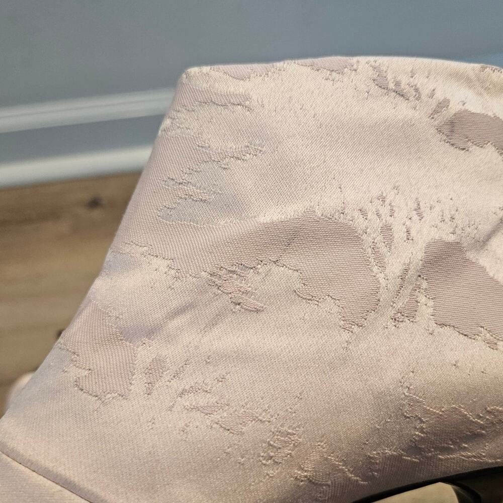 Rockwell Tharp Light Pink Silk Kitten Heel Ankle Boots sz 39 Pointy Toe Casual - Picture 8 of 11